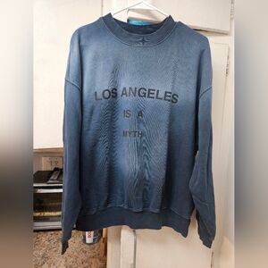 Anine Bing ombre gray sz Small S Los Angeles is a Myth crewneck sweatshirt